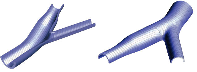 finite element mesh of an artery