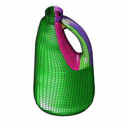 shell mesh of Clorox bottle